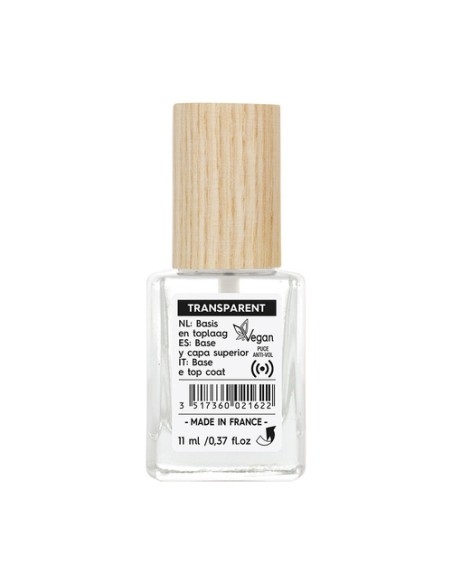 Base y esmalte uñas 2 en 1 transparente 11 ml So'Bio