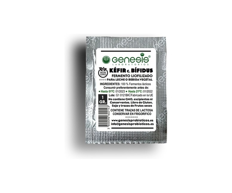 Fermento kéfir con bífidus 1 sobres Génesis Probióticos
