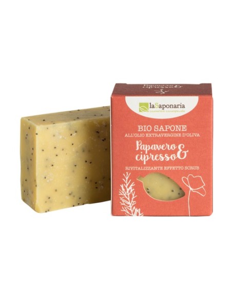 Amapola y Criprés (efecto exfoliante revitalizante) 1 unidad de 100g La Saponaria