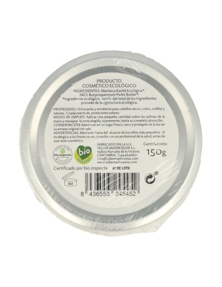 Manteca de karité 100% ecológica 150 g de crema Kimera