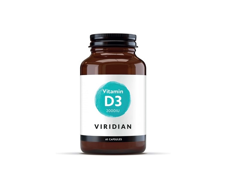 Vitamin D3 2000 IU 60 cápsulas Viridian