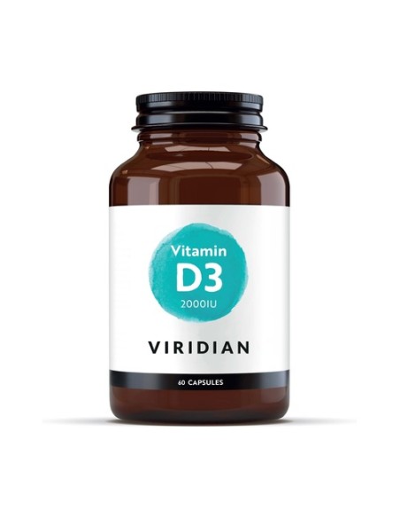 Vitamin D3 2000 IU 60 cápsulas Viridian