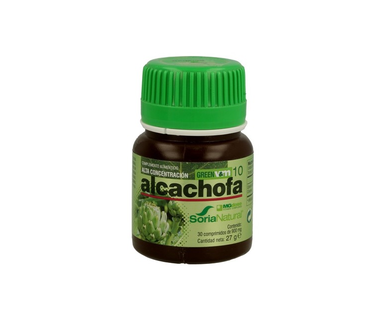 Green Vit+Min 10 Alcachofa 900 mg 30 comprimidos Soria Natural