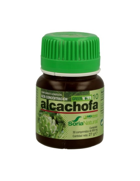 Green Vit+Min 10 Alcachofa 900 mg 30 comprimidos Soria Natural