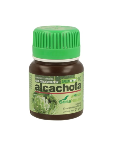 Green Vit+Min 10 Alcachofa 900 mg 30 comprimidos Soria Natural