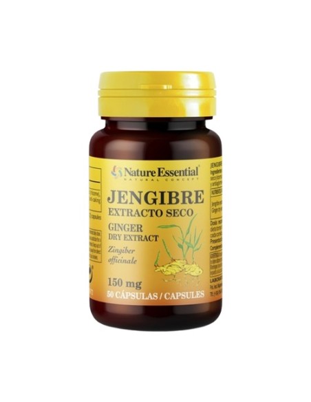 Jengibre extracto seco 50 cápsulas de 150mg Nature essential