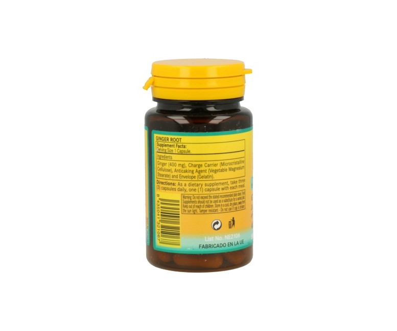 Jengibre extracto seco 50 cápsulas de 150mg Nature essential