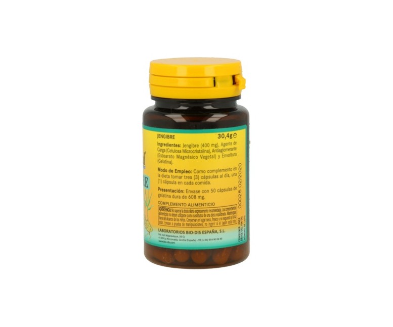 Jengibre extracto seco 50 cápsulas de 150mg Nature essential