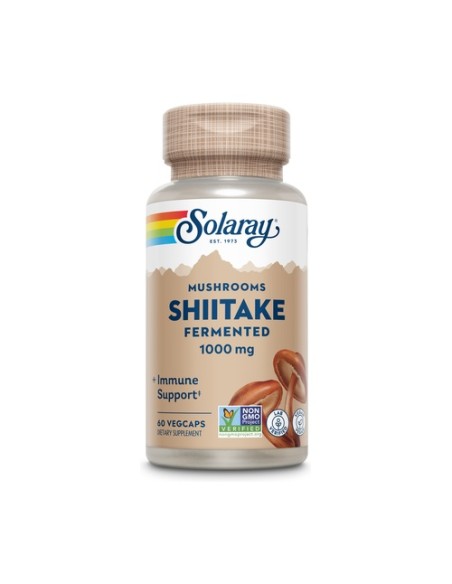 Fermented Shiitake 60 cápsulas vegetales de 500mg Solaray