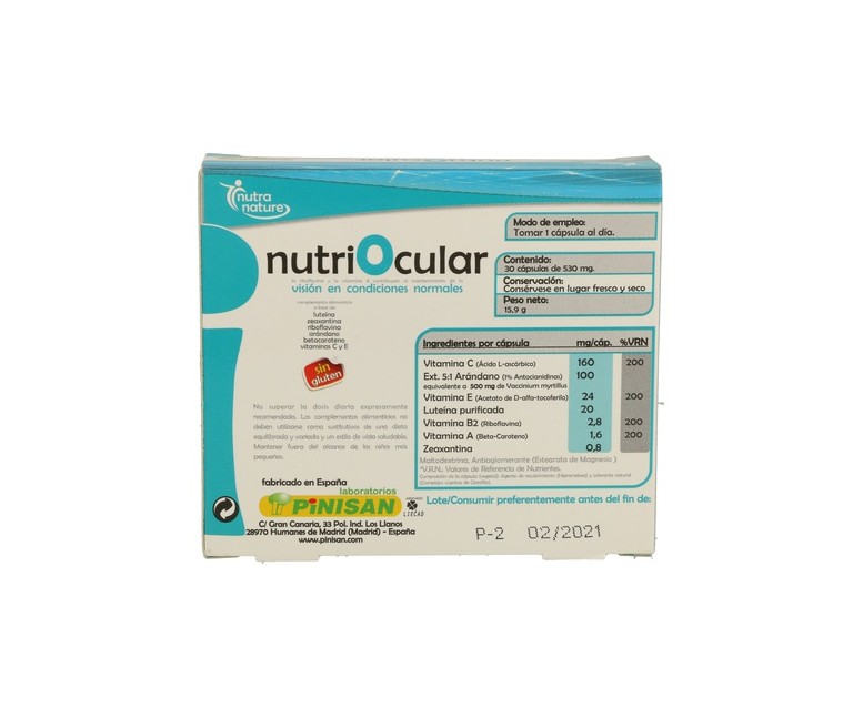 Nutriocular 30 cápsulas Pinisan