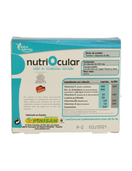 Nutriocular 30 cápsulas Pinisan