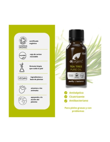 Aceite Puro Árbol de té 10 ml Dr. Organic