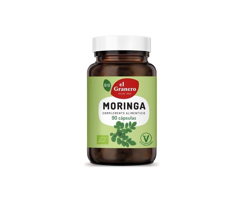Moringa Bio 90 cápsulas de 400mg El Granero Integral