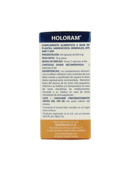 Holoram Alegrum 60 cápsulas Equisalud
