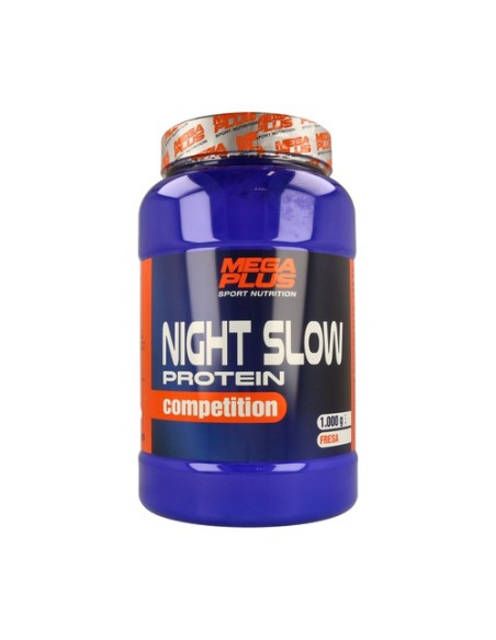 Night Slow Protein Competition (Sabor Fresa) 1 kg (Fresa) Mega Plus