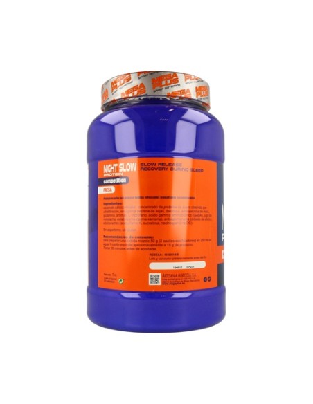 Night Slow Protein Competition (Sabor Fresa) 1 kg (Fresa) Mega Plus