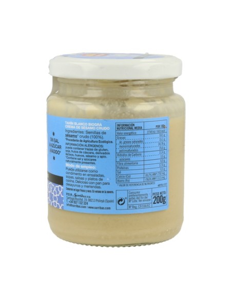 Tahín Blanco Bio 200 g Biográ