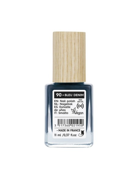 Esmalte uñas 90 bleu denim 11 ml (Azul) So'Bio