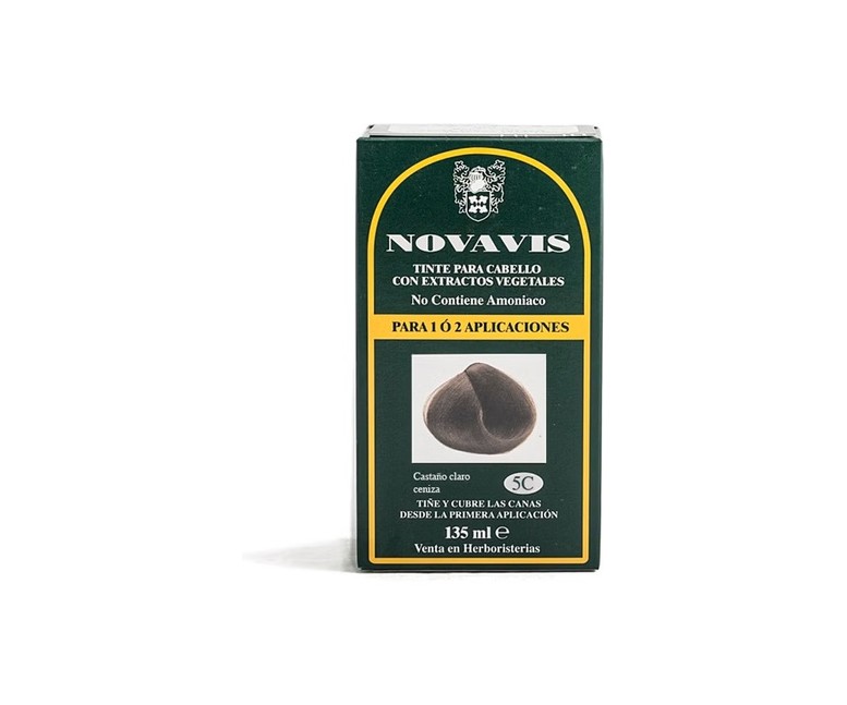 Tinte vegetal 5C Castaño Claro Ceniza 135 ml Novavis