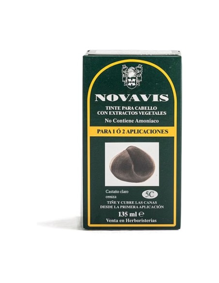 Tinte vegetal 5C Castaño Claro Ceniza 135 ml Novavis