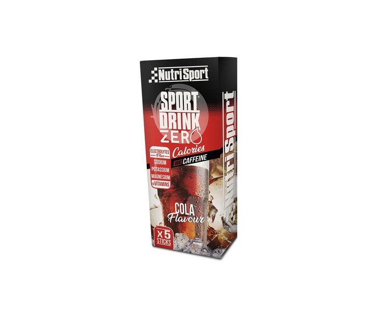 Sport drink zero con cafeína cola 5 sticks de 3.5g (Cola) Nutrisport