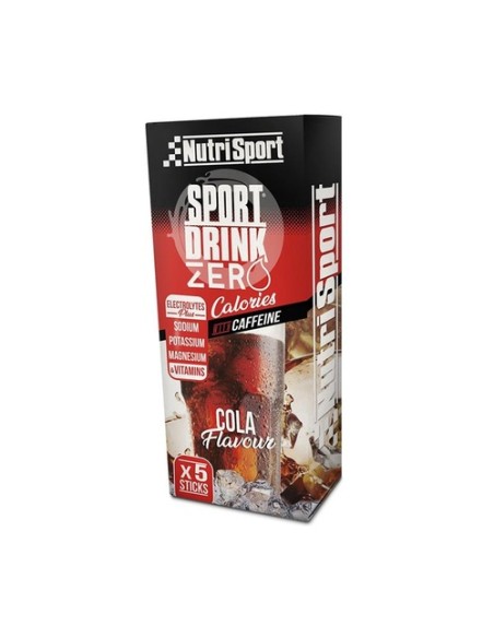 Sport drink zero con cafeína cola 5 sticks de 3.5g (Cola) Nutrisport