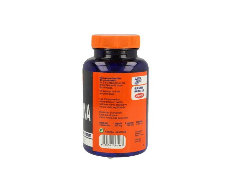 L-Glutamina 180 cápsulas Mega Plus
