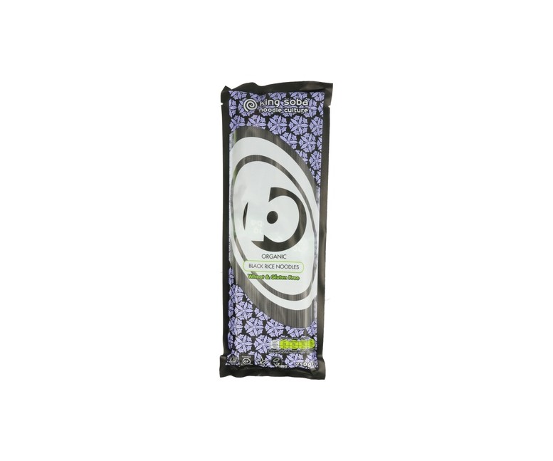 Pasta de Arroz Negro Sin Gluten BIO 250 g King Soba