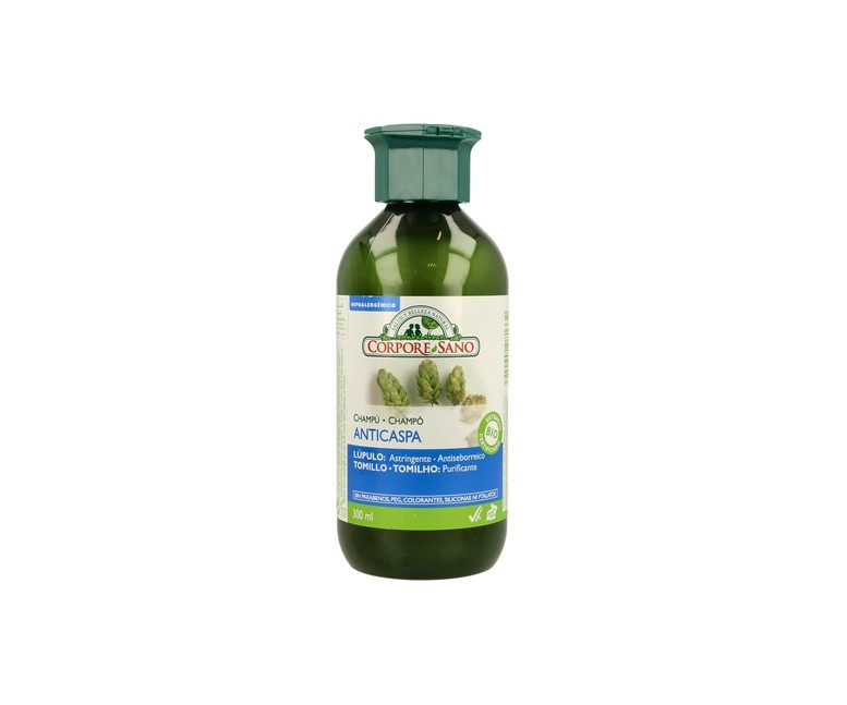 Champú Anticaspa Lúpulo y Hinojo 300 ml de gel Corpore Sano
