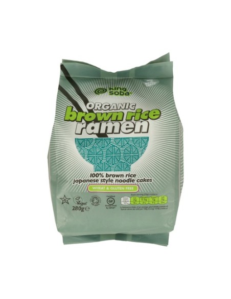 Pasta Ramen de Arroz Integral sin Gluten BIO 280 g King Soba