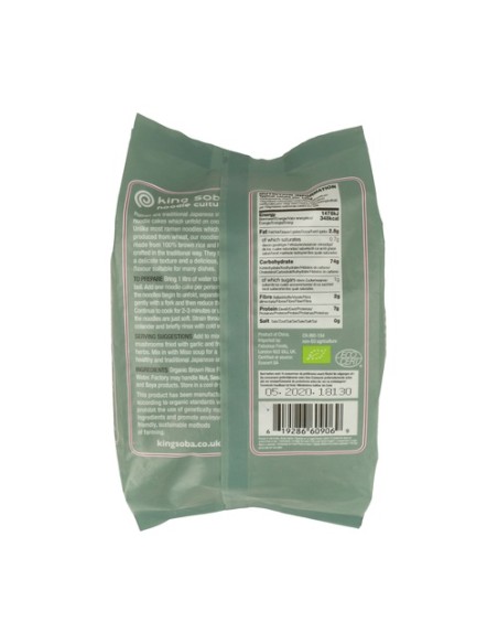 Pasta Ramen de Arroz Integral sin Gluten BIO 280 g King Soba