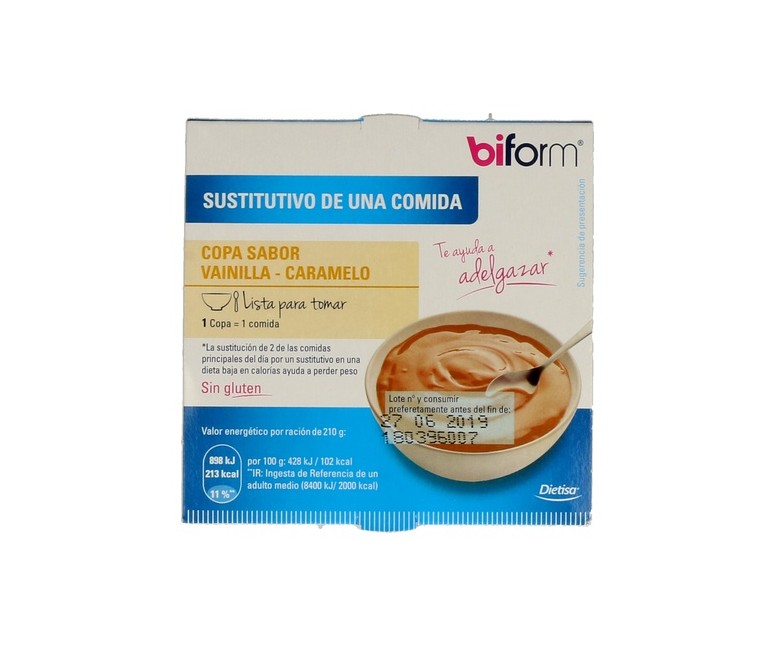 Copa De Vainilla Y Caramelo 210 g Biform
