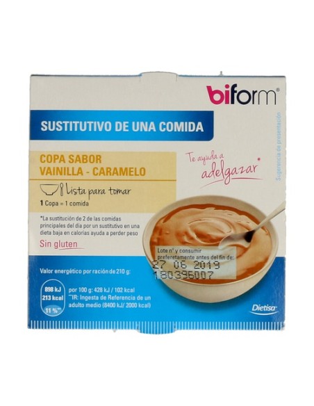 Copa De Vainilla Y Caramelo 210 g Biform