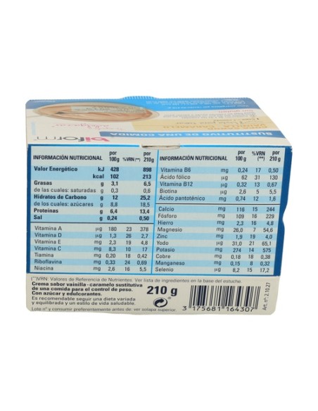 Copa De Vainilla Y Caramelo 210 g Biform