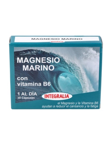Magnesio marino con vitamina B6 30 cápsulas Integralia