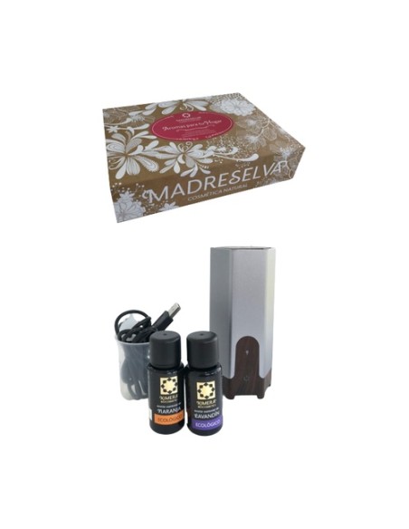 Aromas para tu hogar (difusor gris-negro) 1 unidad Madreselva