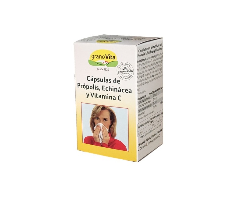 Própolis, Echinacea y Vitamina C 75 cápsulas Granovita