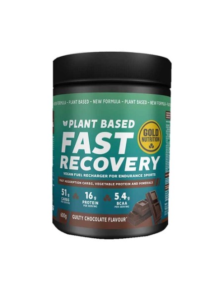 Fast recovery plant based chocolate 600 g de polvo (Chocolate) Gold Nutrition