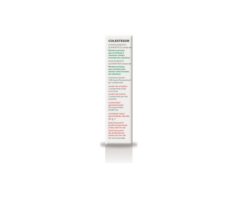 Colestesor 30 comprimidos de 800mg Soria Natural