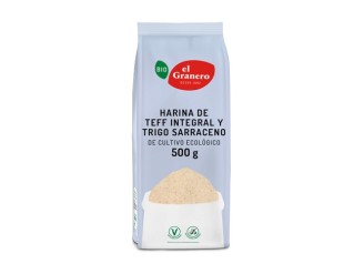 Harina de Teff integral y trigo sarraceno Bio