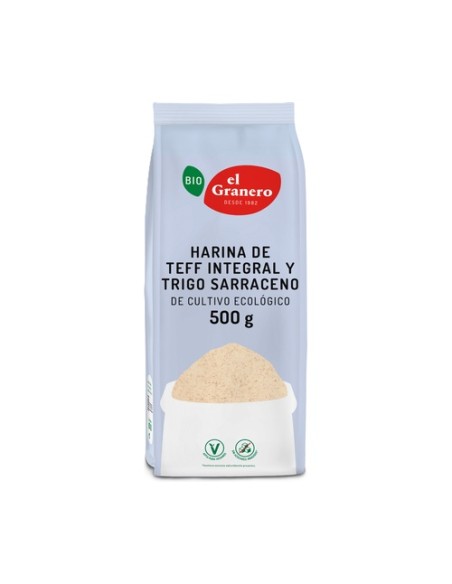 Harina de Teff integral y trigo sarraceno Bio 500 g El Granero Integral
