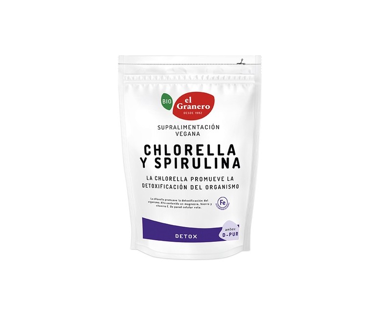Detox (Chlorella y Espirulina) Bio 200 g El Granero Integral