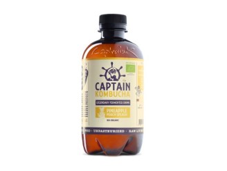 Kombucha de piña y melocotón