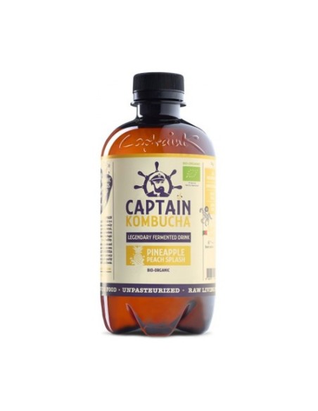 Kombucha de piña y melocotón 1 L Captain Kombucha