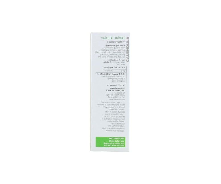 Extracto Caléndula Formula XXI 50 ml Soria Natural