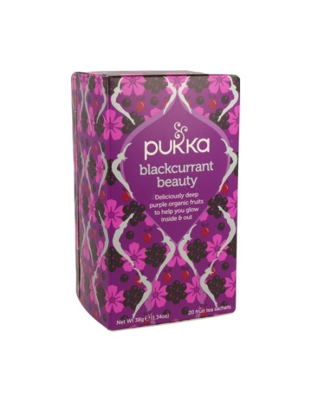Belleza de grosella negra secreto infusión ayurvédica belleza de grosella negra 20 bolsitas infusoras Pukka