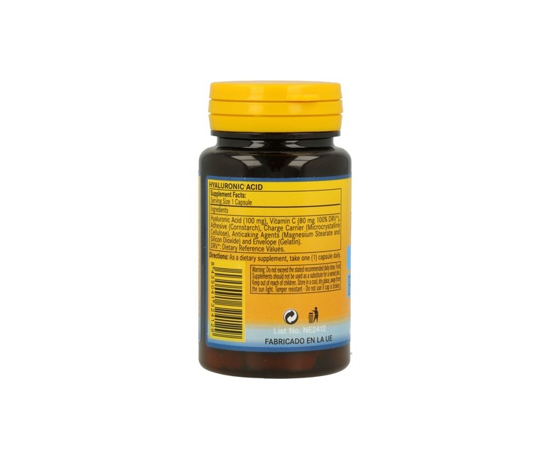 Ácido hialurónico 60 comprimidos de 100mg Nature essential