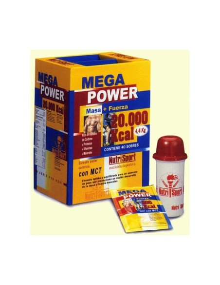 Megapower 20.000 Kcal Fresa 40 sobres Nutrisport
