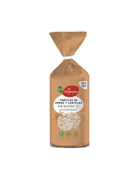 Pack Tortitas de arroz y lentejas 12 unidades de 115 g El Granero Integral