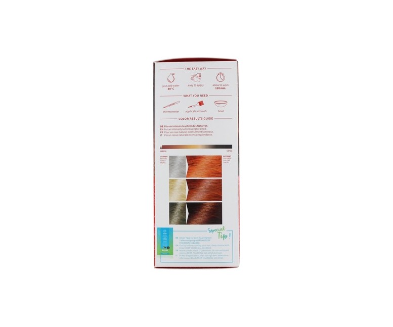 Henna natural 100% pura 100 g de polvo (Rojo) Khadi